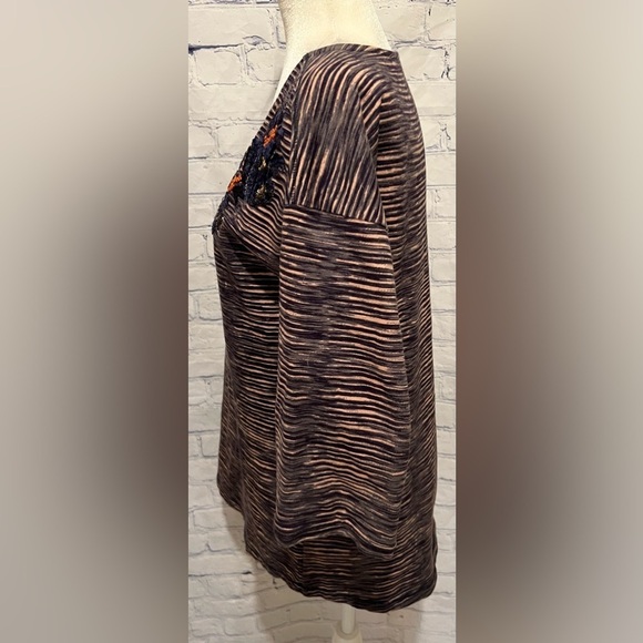 Soft Surroundings Mangata Tunic Top Embroidered Sequin Beaded Sz SMALL - Picture 4 of 7